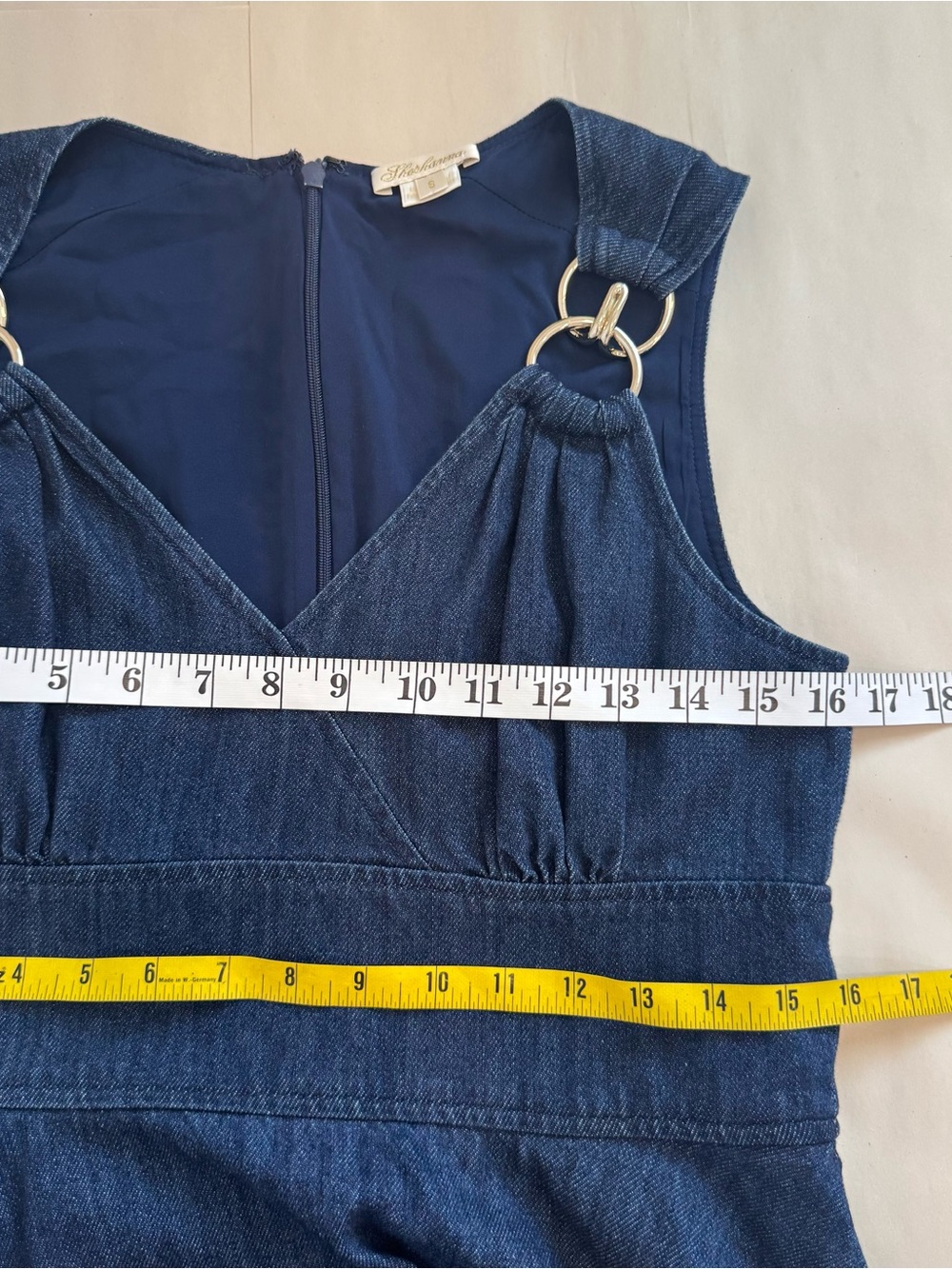 Shoshanna Presley Denim Fit-and-Flare Mini Dress 6 - Picture 7 of 10